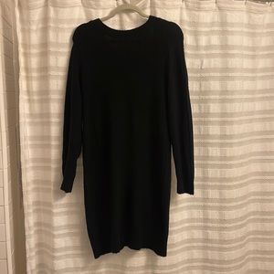 Treasure & Bond Black Midi Sweater Dress Small